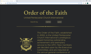 Order of the Faith</br>
www.OOF.UPCI.org